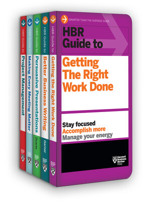 cover image of HBR Guides to Being an Effective Manager Collection (5 Books) (HBR Guide Series)
